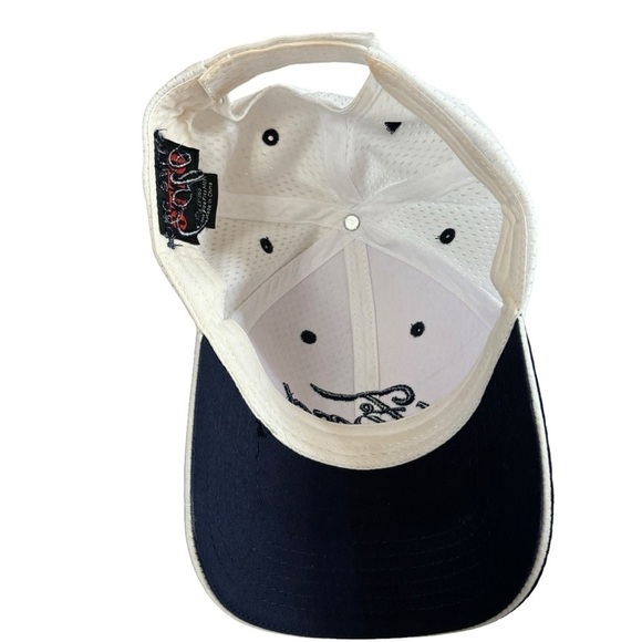 Ford White Navy OSFM Adjustable Baseball Cap Classic  Hat Mesh Embroidered - Picture 9 of 13